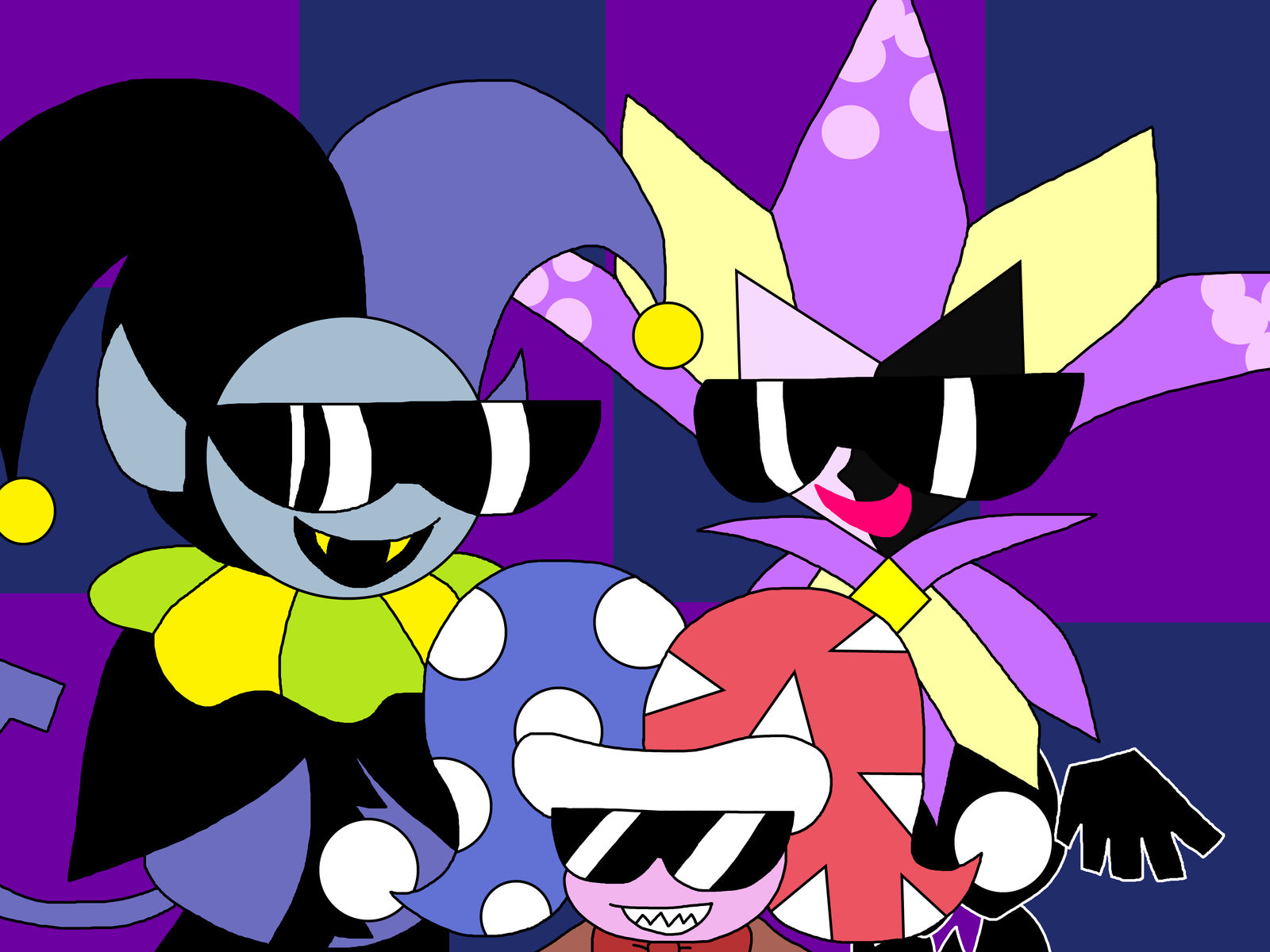 Two Jester Rbbits The Jesters Trio by richsquid1996 on DeviantArt