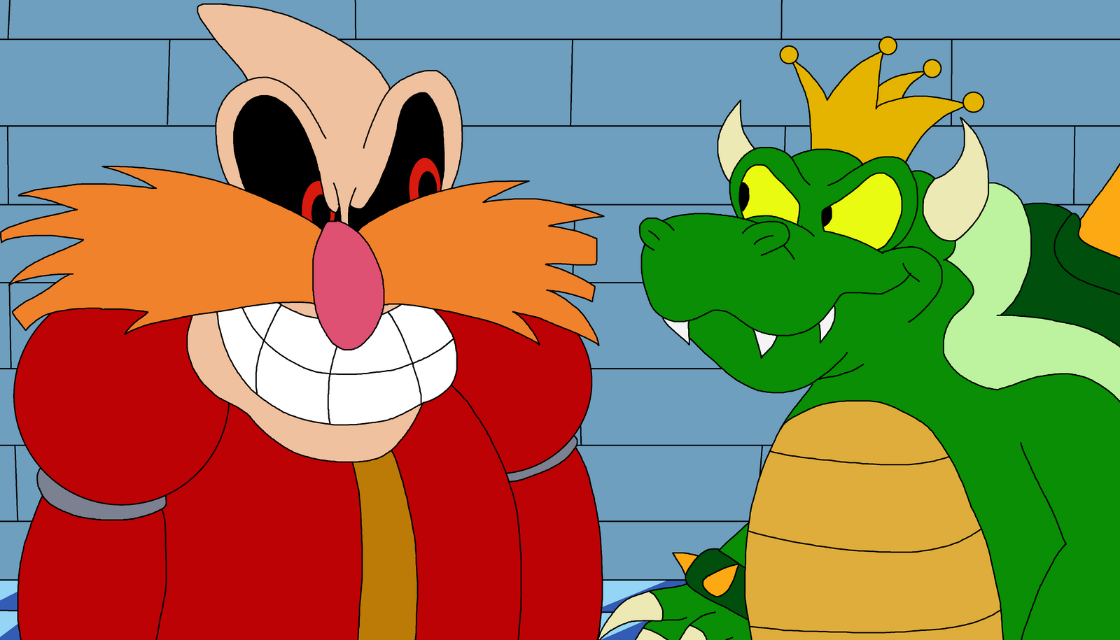 Dr Robotnik Meets King Koopa by richsquid1996 on DeviantArt