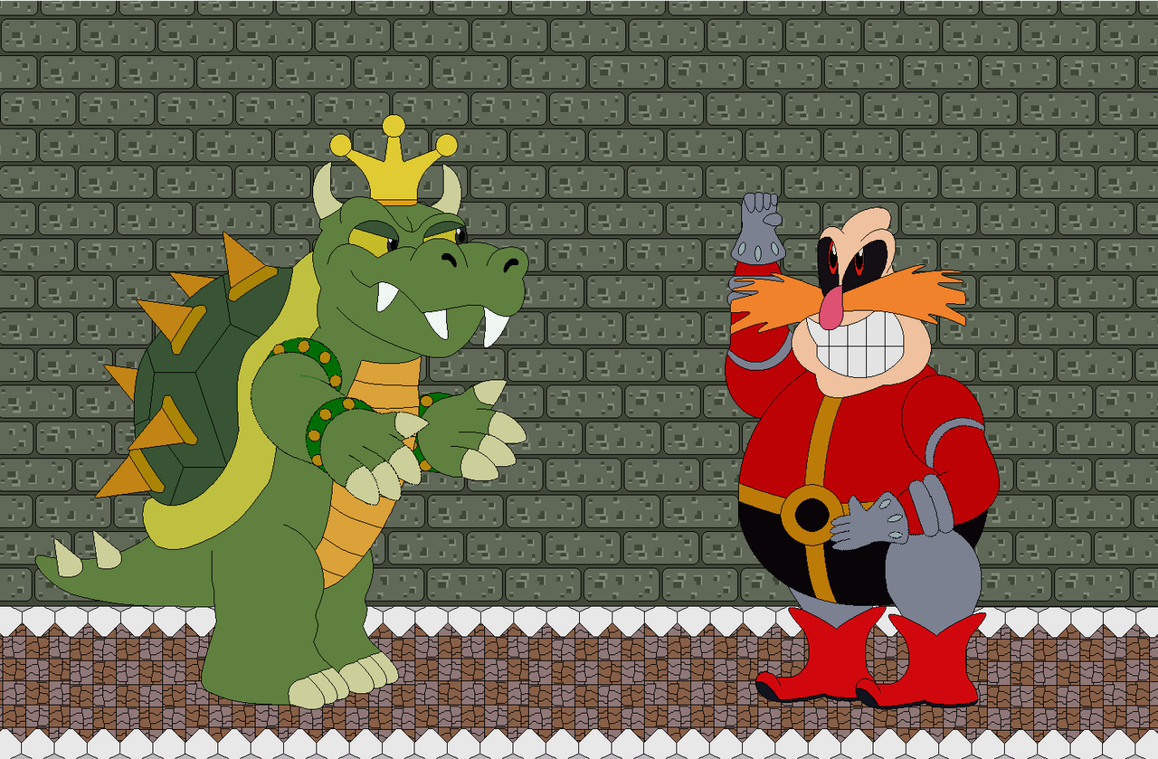King Koopa And Dr Robotnik (builder Style) by richsquid1996 on DeviantArt