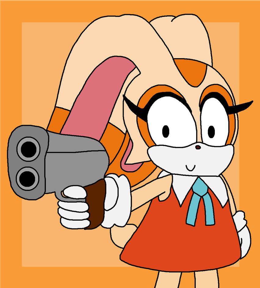 Cream The Rabbit With A Gun by richsquid1996 on DeviantArt