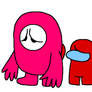 (AT) Red Imposter comfronting Pink Fall Guy