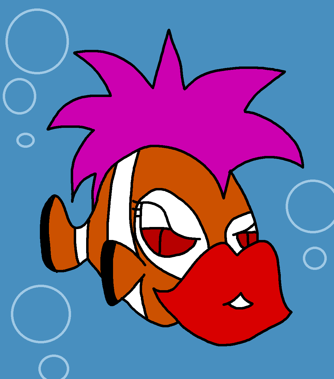 Clown Fish With Big Ugly Lips by richsquid1996 on DeviantArt
