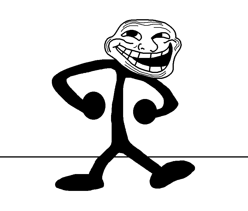 Dark Sad Troll Face Meme GIF