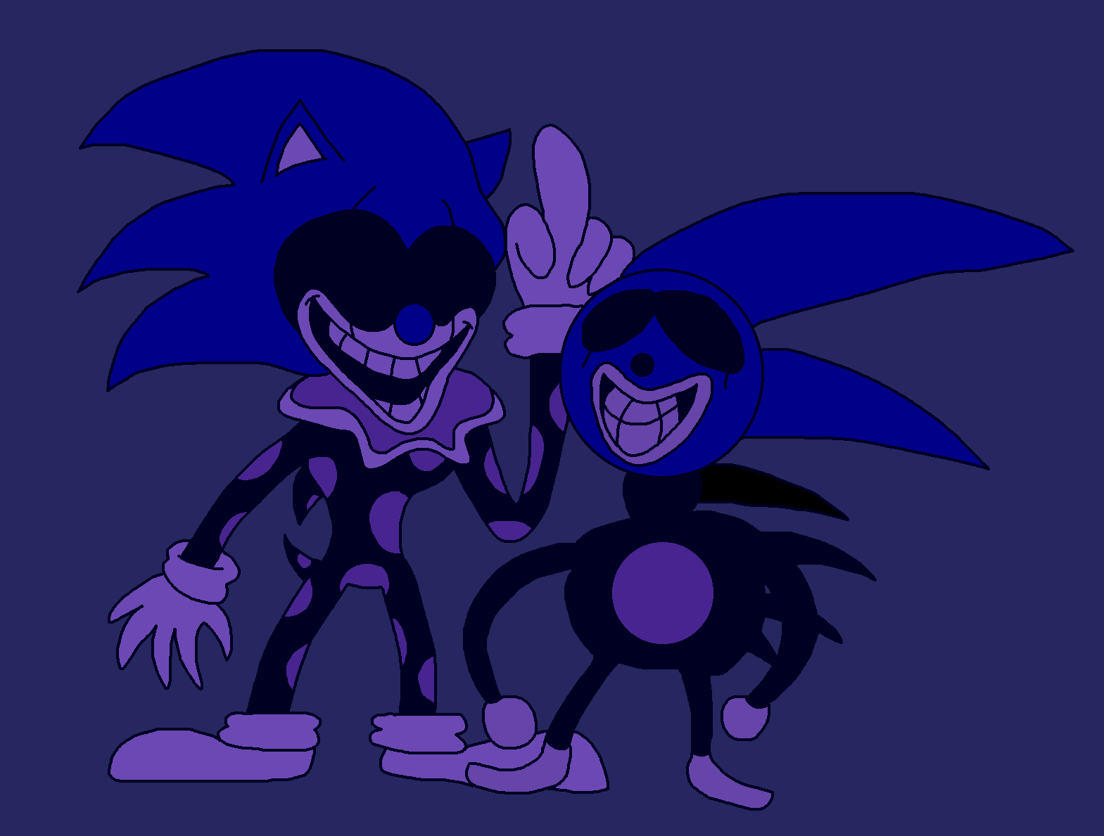 Sonic Exe Meets Majin Sonic by richsquid1996 on DeviantArt