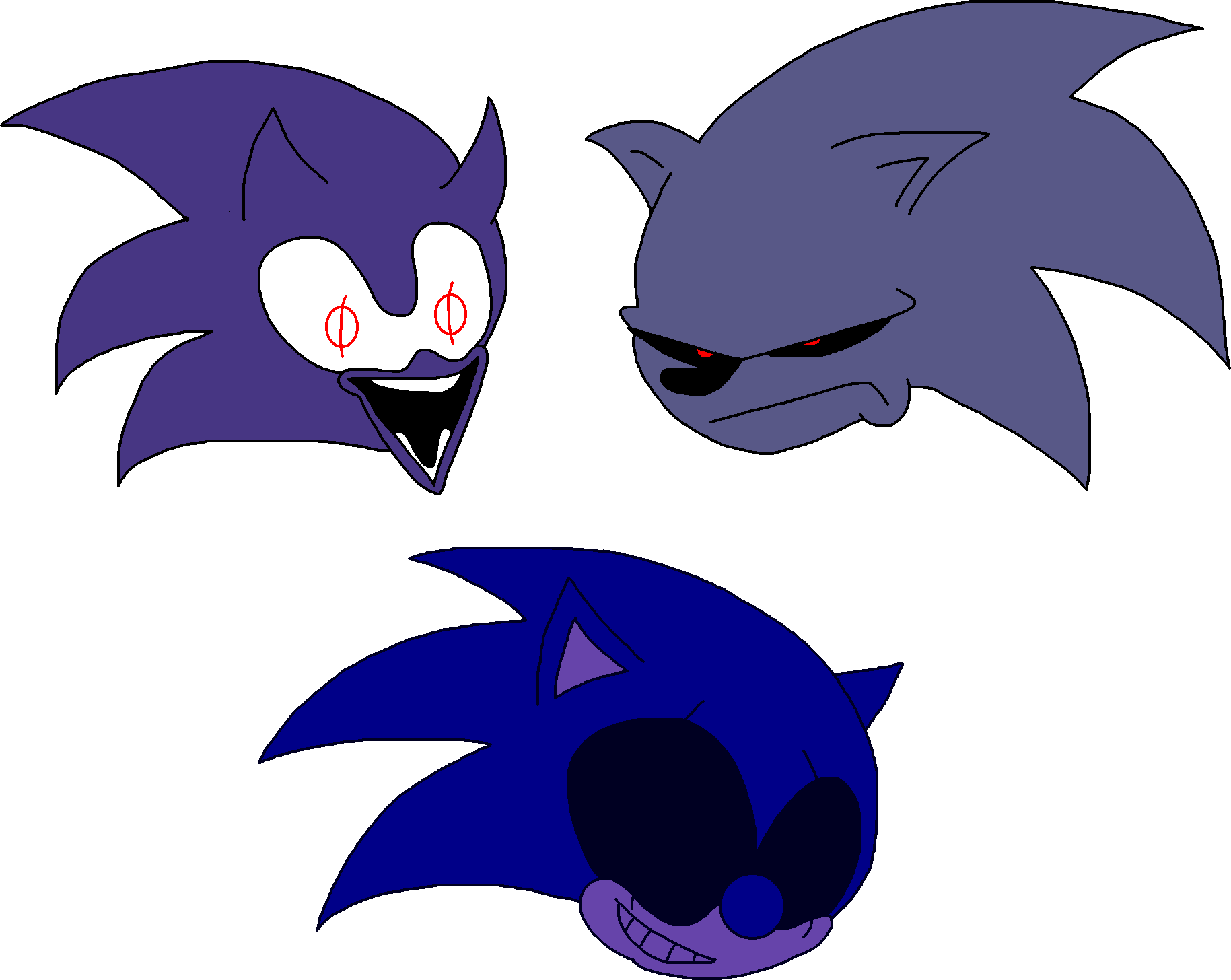 OG Sonic.EXE And Majin Sonic by JaneTheArtistYT on DeviantArt