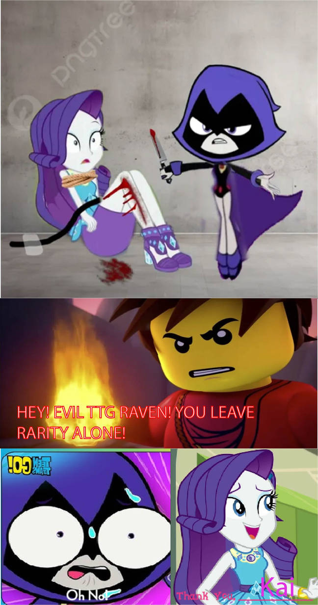 Kai save Rarity from TTG Raven by UltraSp1d3rman on DeviantArt