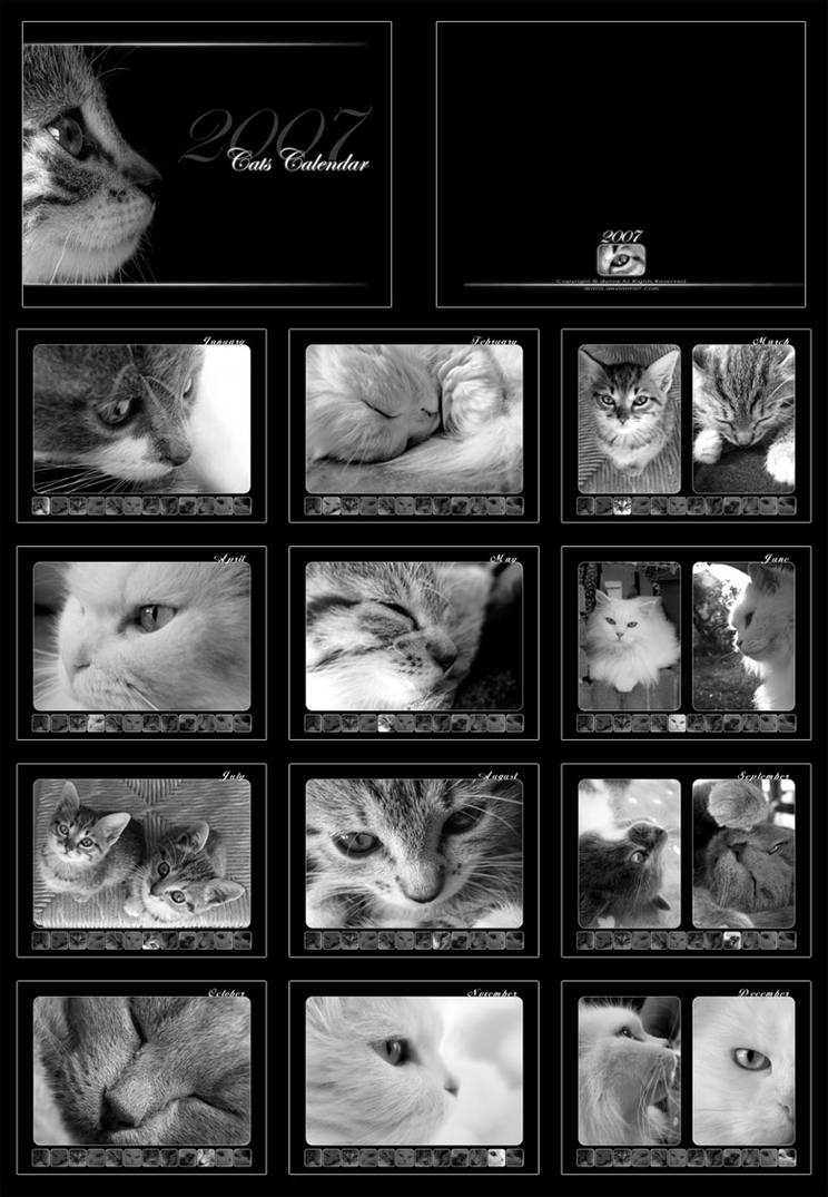 .:Cats Calendar:. by donia