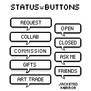 Chat Box Status Buttons