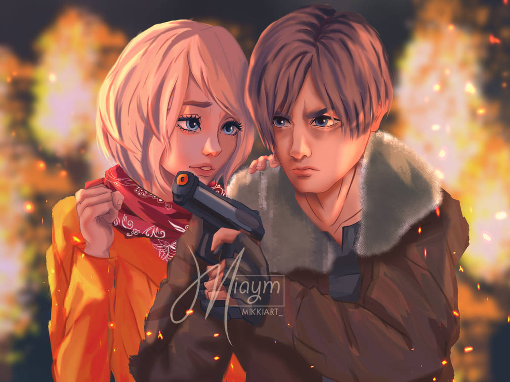 Ashley and Leon - Resident evil 4 Remake by Miaymm on DeviantArt