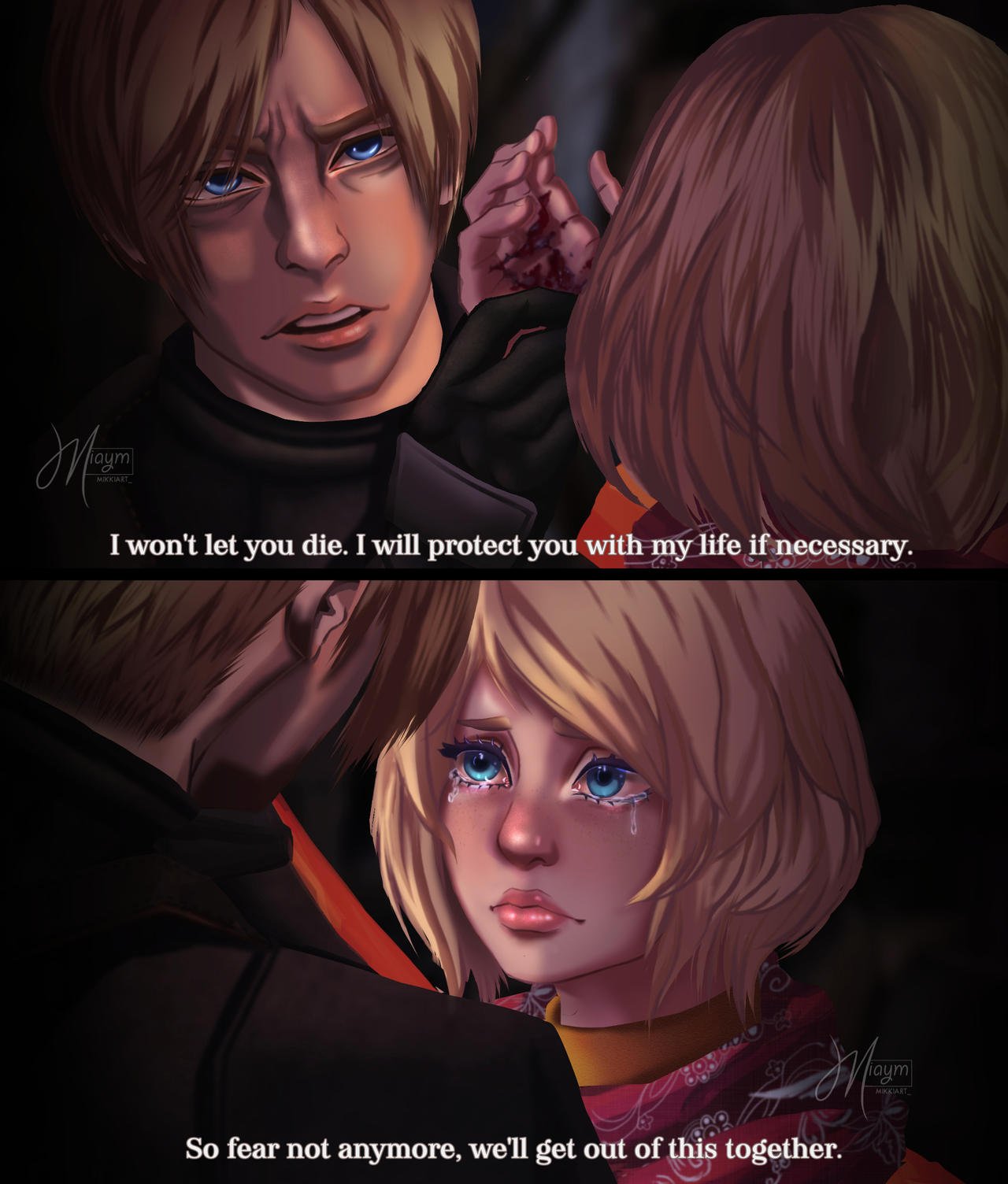 Leon and Ashley - Resident evil 4 Remake by Miaymm on DeviantArt