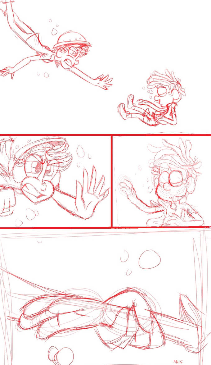 Synchronized Sinking Deviantart Sinking Comic-Rough sketch by Magpie345ab1 on DeviantArt