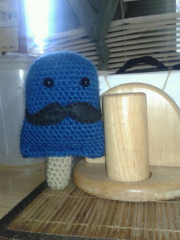 Crochet Mustache Popsicle