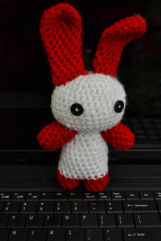 Crochet Peppermint Bunny