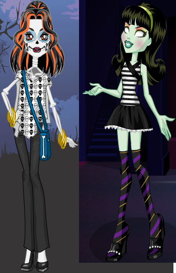 monster high black and white by sailorcosmos0 on DeviantArt