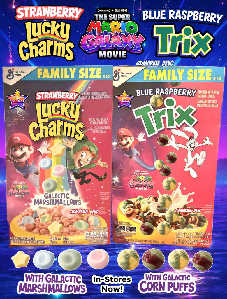 Trix Blue Raspberry Mario The Super Mario Galaxy Movie (2026) Cereal Boxes by CallingSpore123 on ...