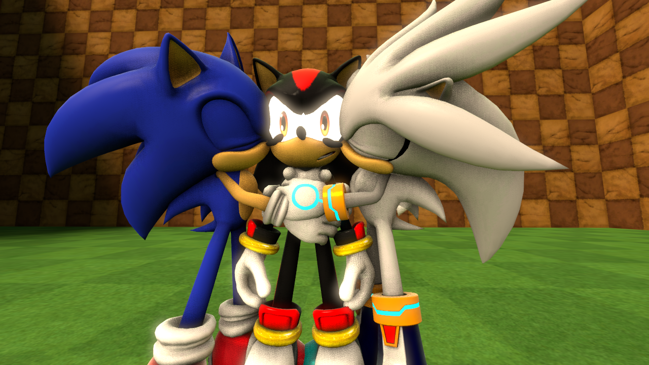 Sonic & Shadow Visit DEVIANTART! - SONIC KISSING SHADOW?! 