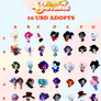 (OPEN 35/35) steven universe gem adopts