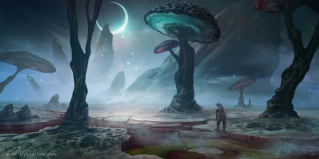Alien Landscape 02 by AlynSpiller on DeviantArt Alien Landscape 02 by AlynSpiller on DeviantArt