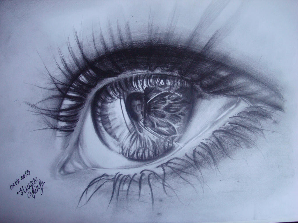 Realistic eye drawing with pencil by Huyen-Linh on DeviantArt