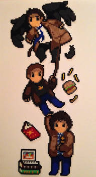 SPN Team Free Will beadwork