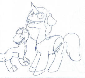 Jeff the Killer Pony and Smile Dog