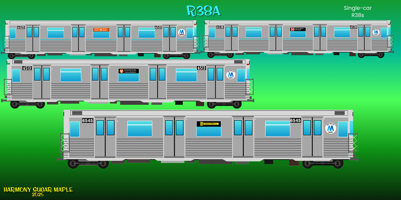 Ho Scale Subway R38 R38A subway cars (fictional) by HarmonySugarMaple on DeviantArt