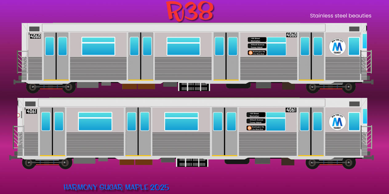 Ho Scale Subway R38 R38 GOH subway cars by HarmonySugarMaple on DeviantArt
