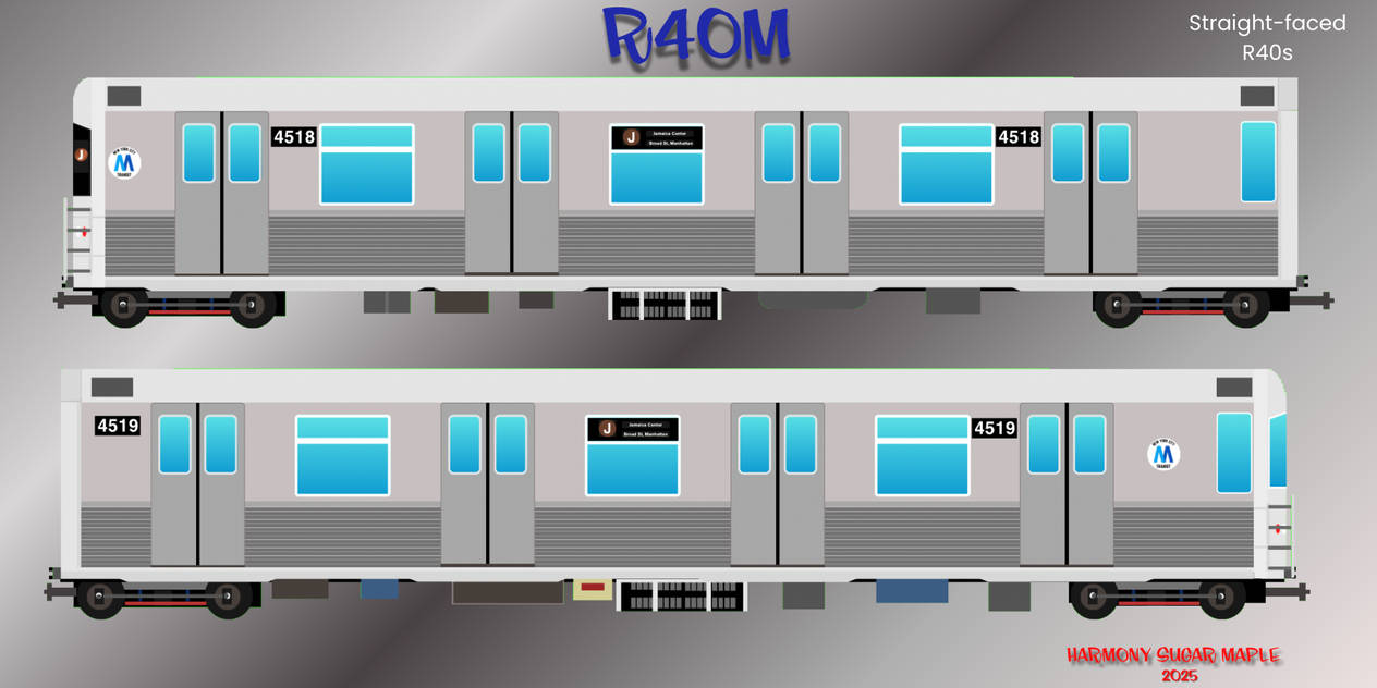 Mta R40m R40M subway cars by HarmonySugarMaple on DeviantArt