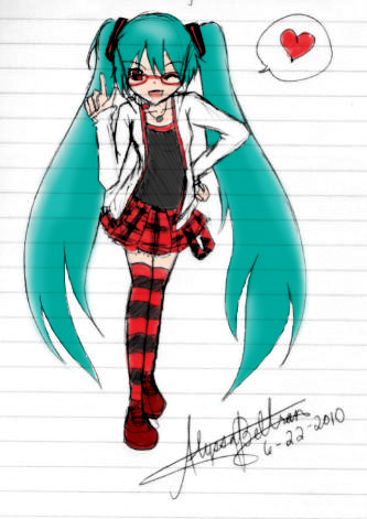 Kocchi Muite Baby Miku Sketch