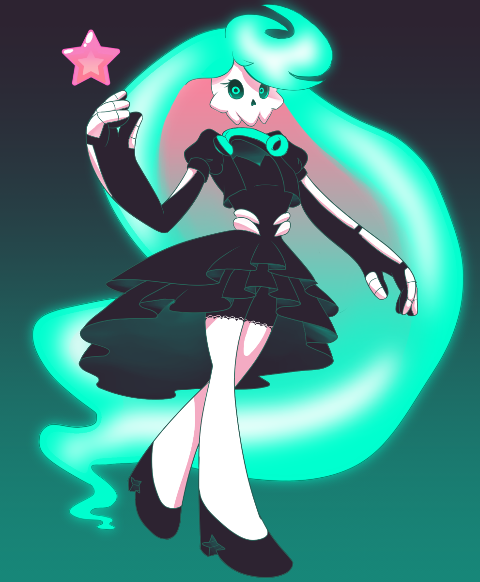 Mystery Skulls OC - FEMALE Black Skull