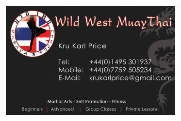 Wild west Muay Thai Card