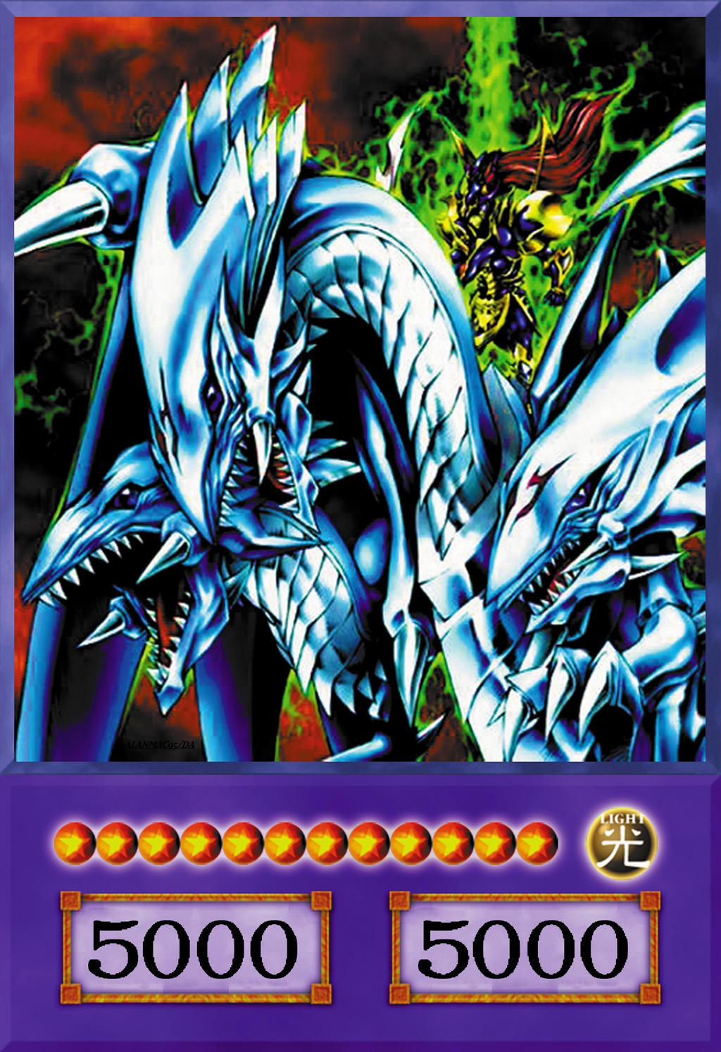 dragon master knight yugioh card : DPRP-EN012 1st Ed Rare Black Luster Soldier + Blue Eyes Ultimate Dragon Dragon Master Knight by AlanMac95