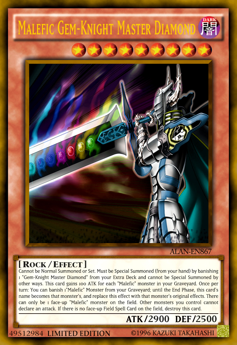 yugioh gem cards Gem-Merchant - HA05-EN006 Super Rare also you cannot Special Summon monsters from the Extra Deck for the rest of this turn Malefic Gem-Knight Master Diamond by