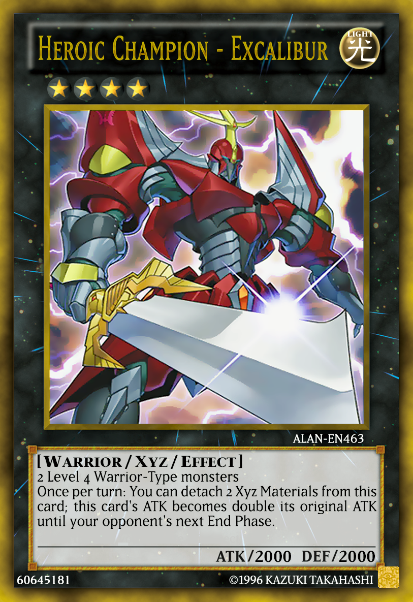 yugioh excalibur magic card : SHSP-EN088 1st Ed Noble Arms - Excaliburn Super Rare and Sagas are historic.) Equipped creature gets +10/+0 and has vigilance. Heroic Champion - Excalibur by