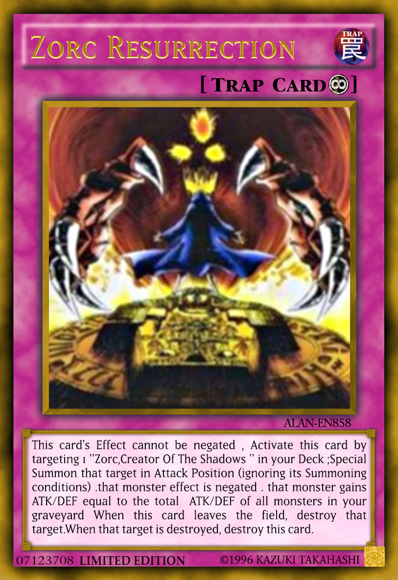 zorc deck yugioh Zorc,Creator Of The Shadows by AlanMac95 Become A Ritual Master! -