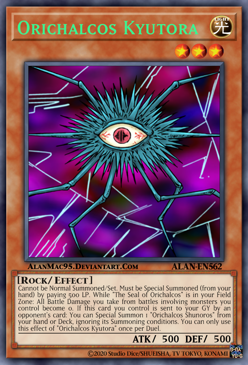 kyutora yugioh card Orichalcos kyutora DIY ANIME EFFECT HOLO card