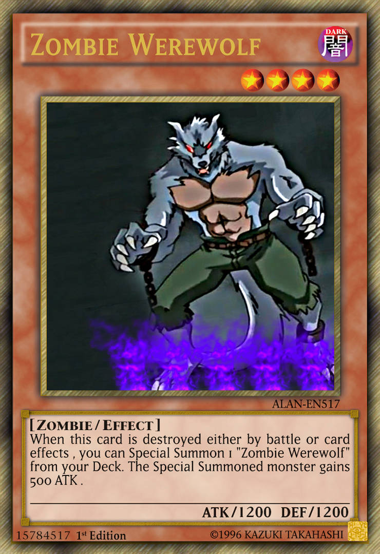 werewolf yugioh cards Yu-Gi-Oh! Gene-Warped Warwolf STON-EN001 1st Edition Super Rare K9 - EX Werewolf -