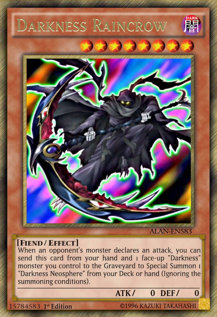 yugioh darkness neosphere deck 5D's Shonen Jump JUMP-EN036 Ultra Rare Promo Card : Toys & Games Fiend/Effect Darkness Raincrow by AlanMac95 on