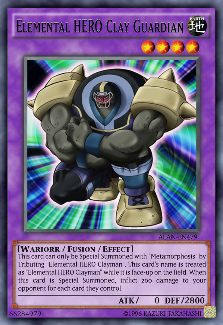 elemental hero clay guardianalanmac95 on deviantart