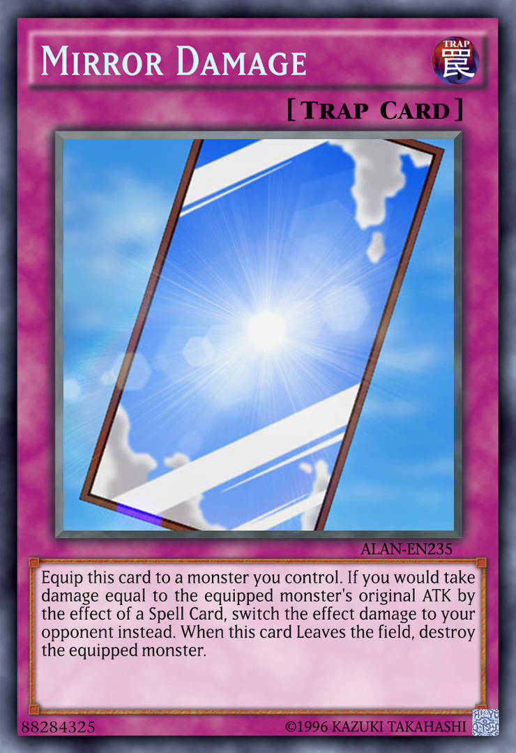 yugioh trap cards that reflect damage Burn Fake Trap - MRD-056 Rare