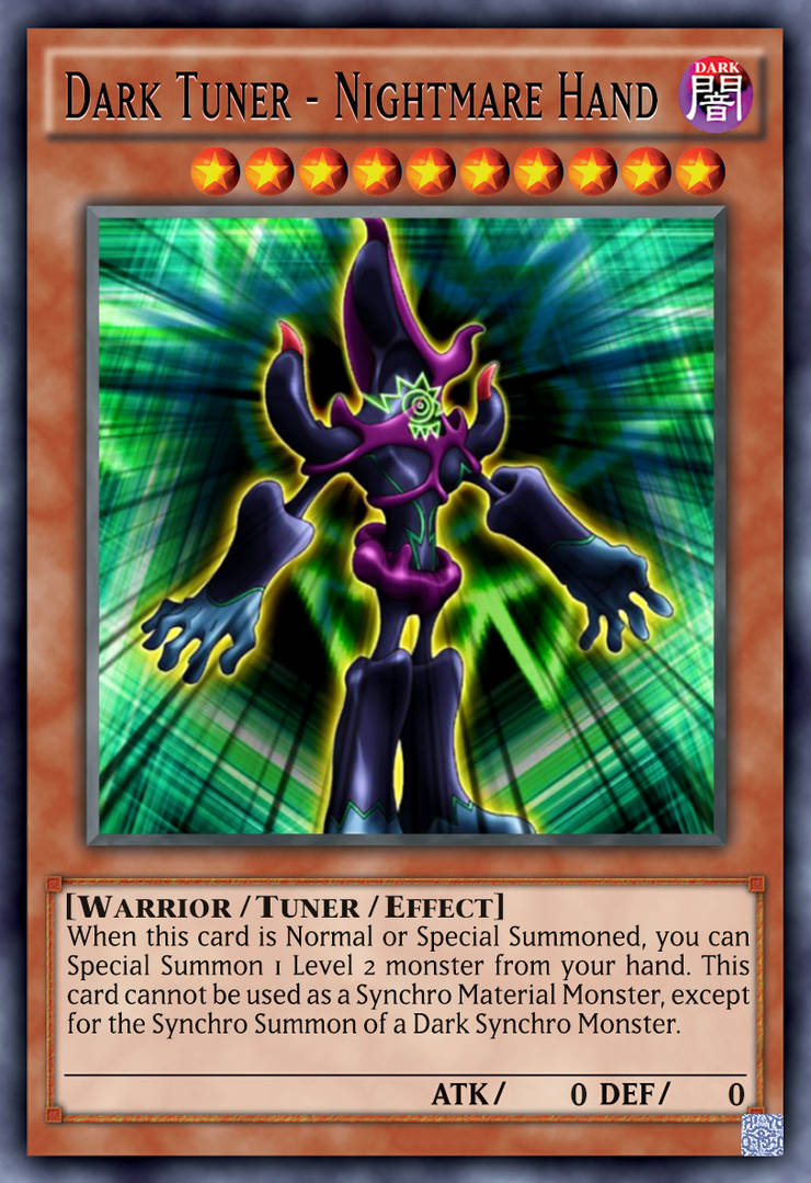 yugioh dark tuner cards Yu-Gi-Oh! - Resonator (TDGS-EN010) - The Duelist Genesis - Unlimited Edition Dark Tuner - Nightmare Hand