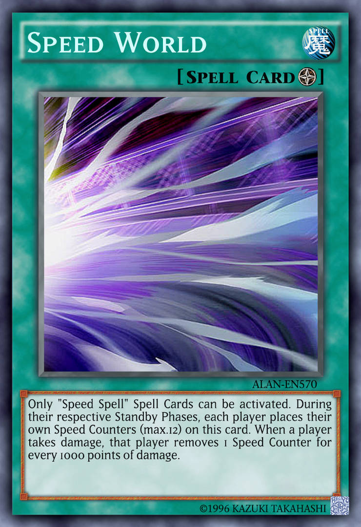 speed world yugioh card I was feeling nostalgic so i created these. Probably super slow and not playable but could anything like this be made today to be playable? : r/customyugioh may be 1st or Unlimited Edition Speed World 3 by AlanMac95