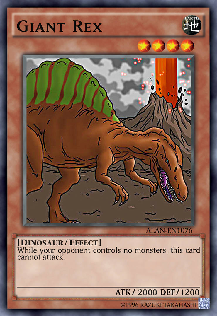 giant rex yugioh card - WISU-EN010 - Rare it gains 200 ATK for each of your banished Dinosaur monsters yugioh rex deck Raptor (April