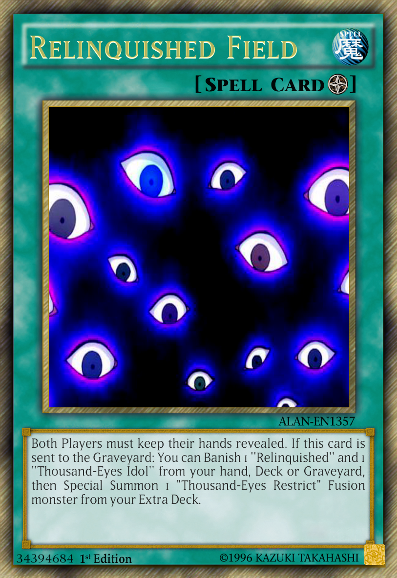 relinquished card yugioh Yu-Gi-Oh! - Spider (SOVR-EN017) - Stardust Overdrive - 1st Edition All cards will be carefully packed for safe transit Relinquished | Card Details |