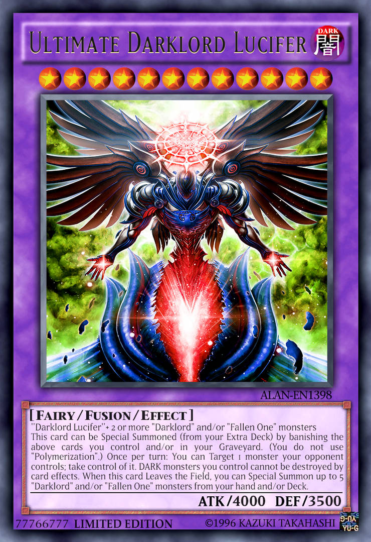 lucifer yugioh card Light Bringer MSC1-JP002 Monster Strike Millennium Japanese q152 Ultimate Darklord Lucifer by AlanMac95