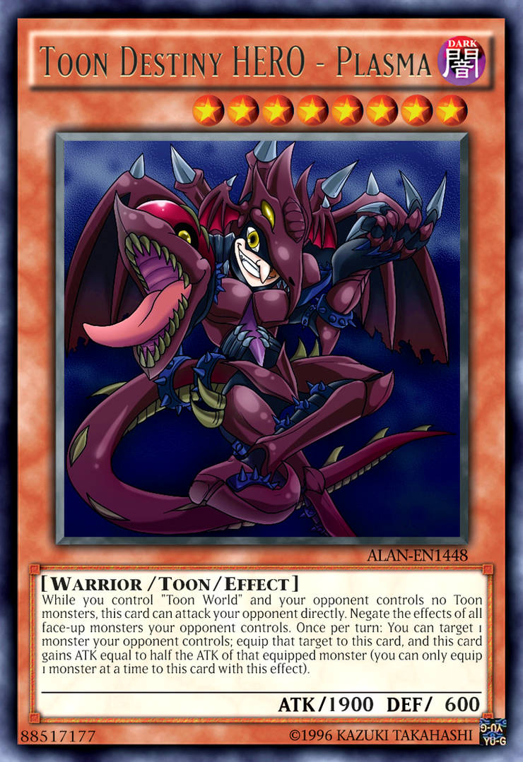 Toon Destiny HERO - Plasma by AlanMac95 on DeviantArt Toon Destiny HERO - Plasma by AlanMac95 on DeviantArt