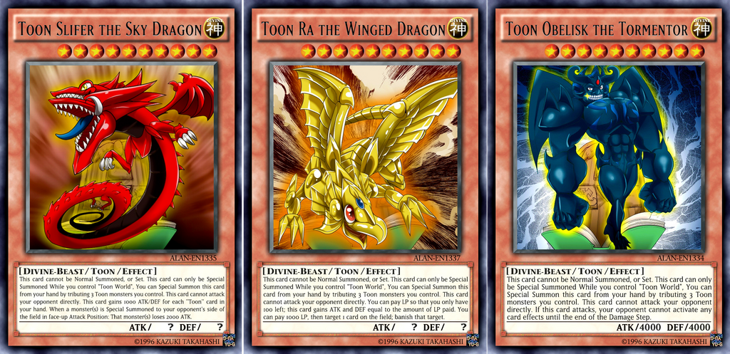 Toon Egyptian God Cards by AlanMac95 on DeviantArt Toon Egyptian God Cards by AlanMac95 on DeviantArt