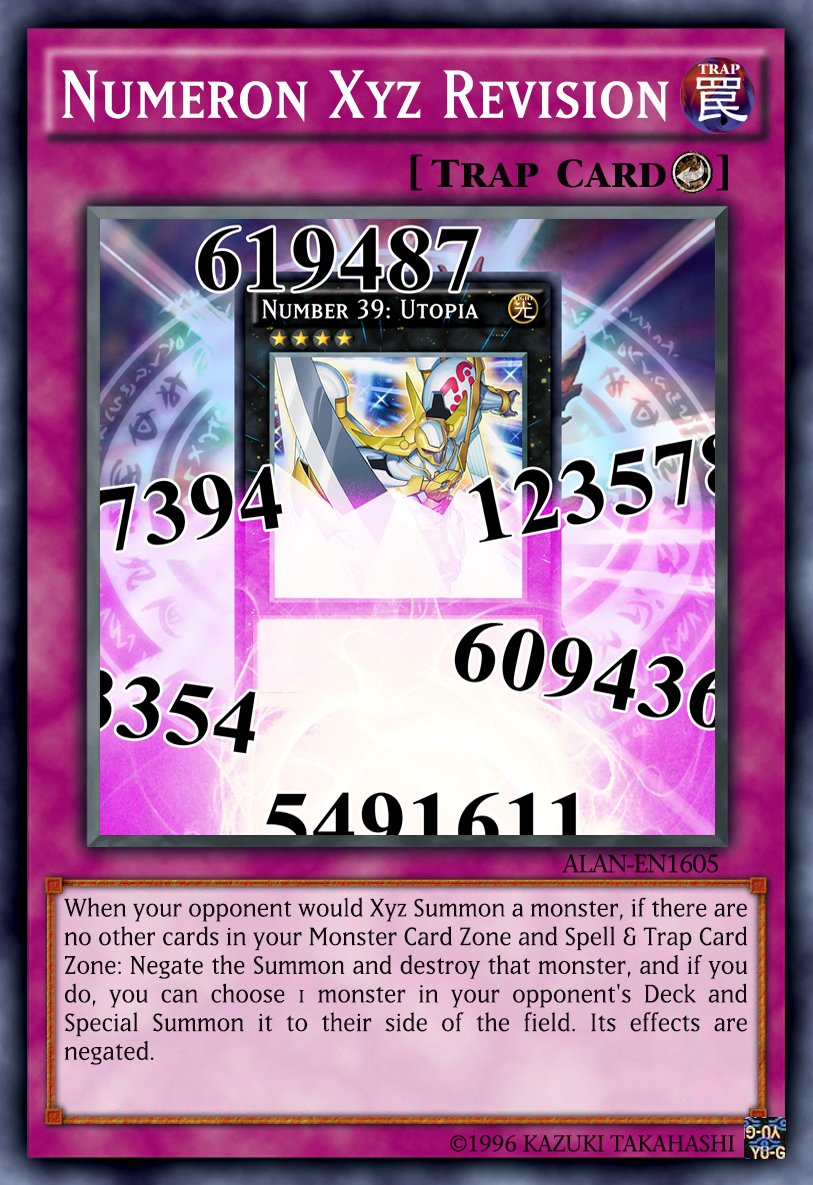 yugioh numeron cards RC04-AE040 Number 100: Dragon (SER) TCG Corner the opponents monsters effects are negated during the Battle Phase only. Number 1: Numeron Gate Ekam