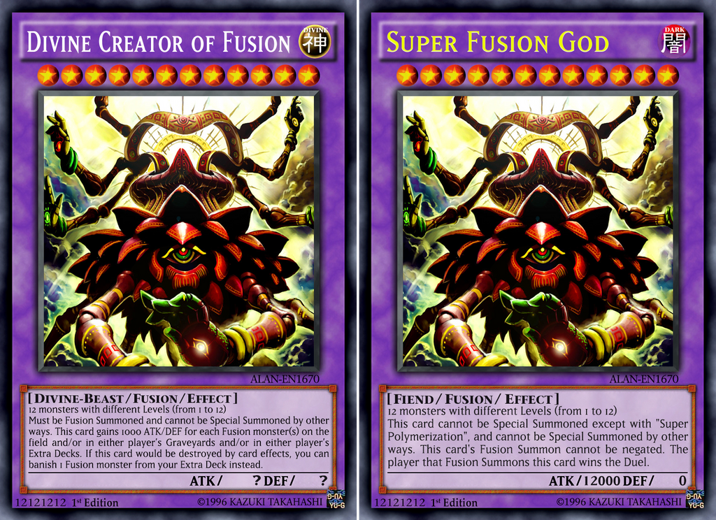 yugioh all god cards fused The legendary Egyptian timeless symbols of Yu-Gi-Oh #tcgalbania #yugiohalbania #yugioh This card can be treated as 1 or 3 Tributes for the Tribute Summon of a monster Divine Creator of Fusion by