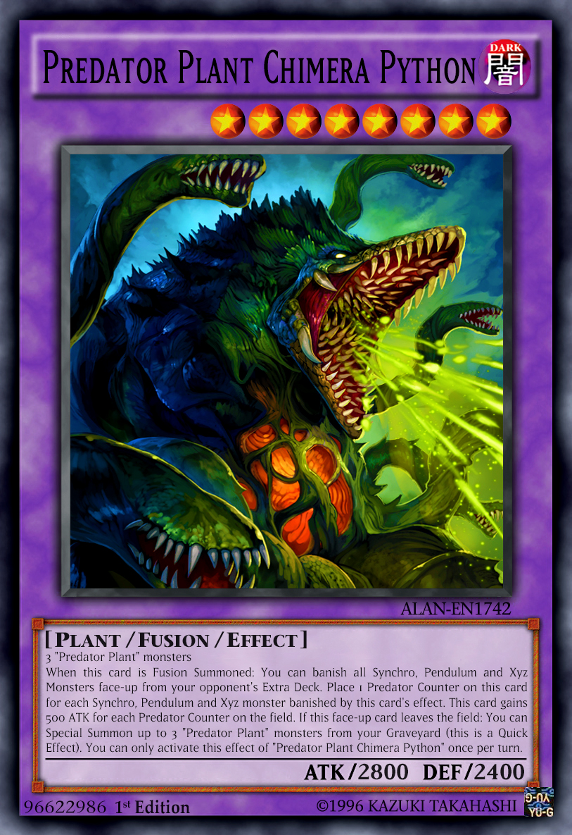 yugioh predator plant deck YU-GI-OH! ARC-V - Yuri's Complete Predaplant Fusion : Buy Online at Best Price in KSA may be 1st or Unlimited Edition YGOrganization | Taking A Stroll